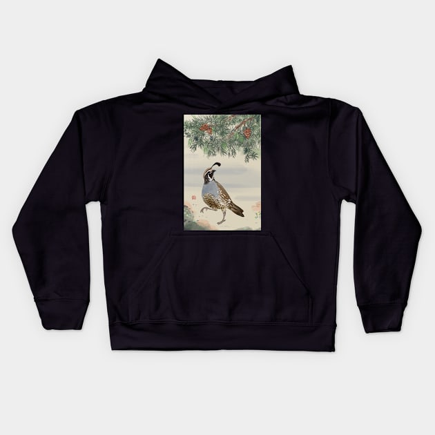 Fuyu Quail Kids Hoodie by aMIYAKOm